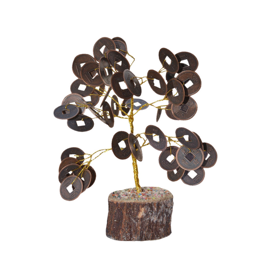 ANTIQUE COIN TREE FOR GOOD LUCK